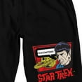 thumbnail image 2 of Star Trek: The Original Series Spock Fascinating Men's Black Lounge Shorts -Small, 2 of 5