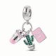 thumbnail image 1 of Charms 100 % Real 925 Plata Esterlina Niños Y Niñas Iipstick Bolsa De Tacones Altos Encantos Abalorios Ajuste Original Pandora Pulsera Hacer Regalos De Joyería De Moda, 1 of 4