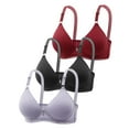 thumbnail image 1 of WILLBEST Brasier Sin Varillas Sujetador De Verano Para Mujer, Cómodo, Fino, Con Fruncido, Transpirable, Cómodo, Sin Aros De Acero, Anticaída, 3 Piezas, 725, 1 of 2