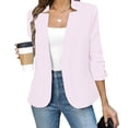 thumbnail image 5 of HNMKIU Solid Long Sleeve Button Knit Cardigan Jacket Casual Formal Womens Open Front Cover Up PK1 - XXXXL, 5 of 8