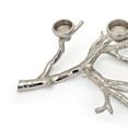 thumbnail image 2 of Benjara 23" Metal Tea Light Holder-Tree Branch Design-4 Candle Slots-Silver, 2 of 3