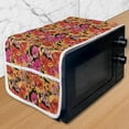 thumbnail image 1 of Spring Microwave Oven Cover, Romantic Botanical Illustration of Blossoming Seasonal Flowers on a Dark Backdrop, Water Resistant Organizer with Pockets for Kitchen, 36" x 12", Multicolor, by Ambesonne, 1 of 4