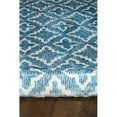 thumbnail image 4 of Linon Motif Imprimé Faux Lapin Tapis de Zone Polyester 5'x7' en Bleu, 4 of 8