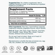 Natures Lab Quercetin Bromelain - 120 Capsules - Non GMO, Gluten Free, Supports Immune System Health*