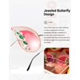 thumbnail image 2 of Gafas de sol Slocyclub Funky con forma de mariposa con diamantes de imitación para mujer, 2 of 6
