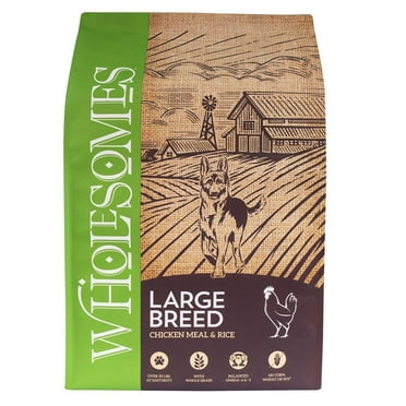 SPORTMiX Wholesomes Large Breed Chicken Meal and Rice Recipe Dry Dog Food 40 lb