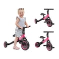 thumbnail image 1 of Triciclo y Bicicleta de Equilibrio Mobilibaby 2 en 1 Montable para Niño o Niña Con pedales y asiento ajustable rosa, 1 of 9