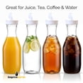 thumbnail image 3 of Impresserve 50 oz Plastic Beverage Carafe with White Flip Tab Lid, 3 of 8