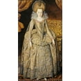thumbnail image 2 of Peake, Robert 15x24 White Modern Wood Framed Museum Art Print Titled - Portrait of Queen Elizabeth of Bohemia, 2 of 4