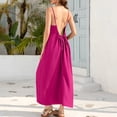 thumbnail image 2 of Sakmal Moomoo Womens Nightgown Maxi Plus Size Sleeveless Womens Backless Cami Dress Summer Cute Moomoo Nightgowns for Women 4XL, 2 of 10