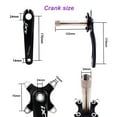 thumbnail image 5 of BUCKLOS 104 BCD 32T 34T 36T 38T Mountain Bike 170mm Crankset, Aluminum Alloy MTB Crank Set with Round Oval Narrow Wide Chainring Bottom Bracket Bolts, 5 of 7