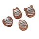 thumbnail image 5 of Mini piano de pulgar de 8 tonos kalinba madera maciza cristal transparente piano de cinco dedos piano de dedo portátil para principiantes estilo de instrumento musical, 5 of 5