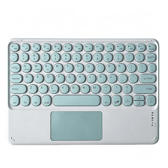 GJX 2026 New 10 Inch Bluetooth Keyboard,Ultra-Slim Wireless Bluetooth Keyboard with Touchpad,Built-In Rechargeable,For Laptop,Tablet,Home Office,Travel,Remote Control