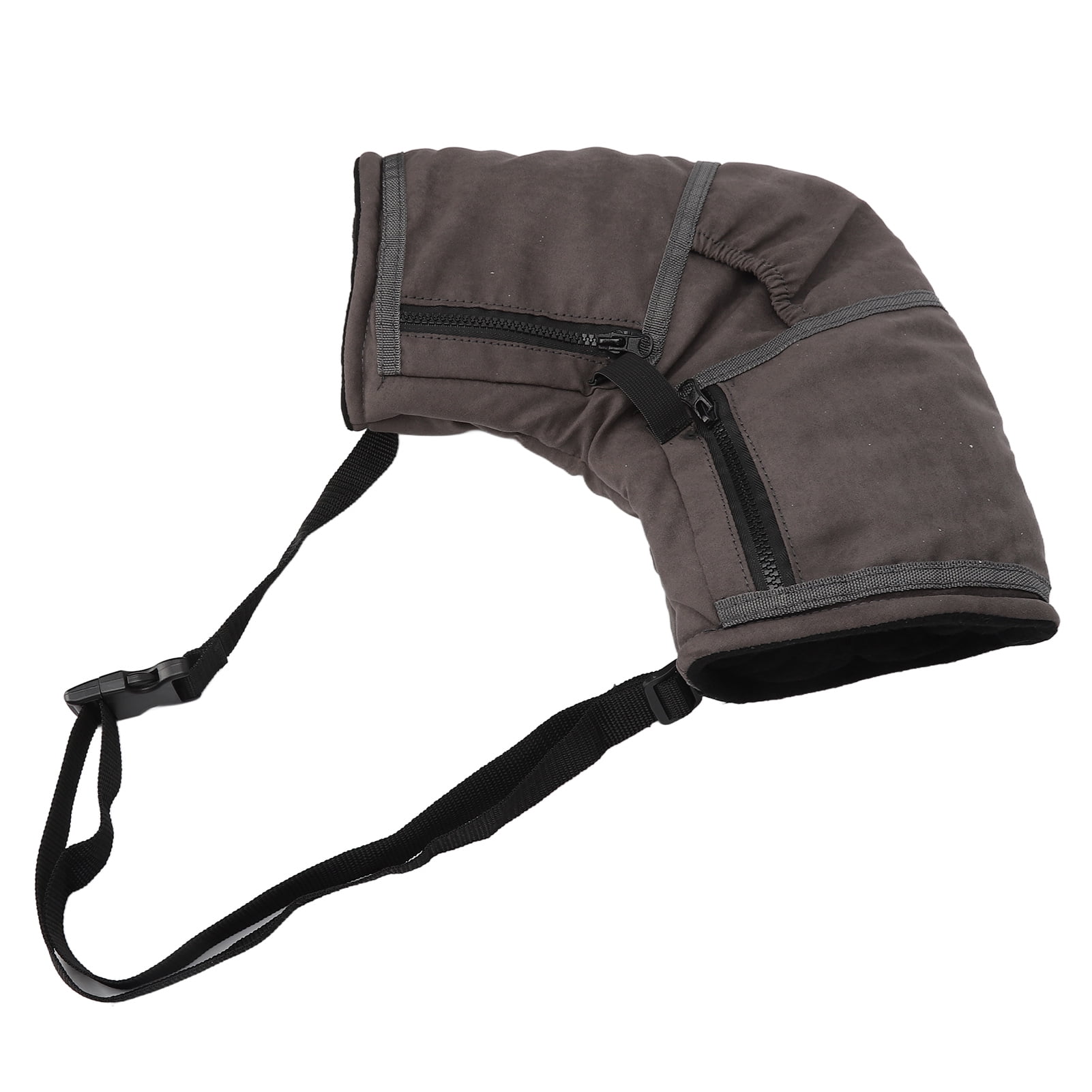 YAHHU Winter Gloves for Men Women Windproof Thicken Warm Glove with Multi Pockets for Outdoor Camping Hiking Fishing Hunting Grey Snow Ski Apparel (14.57 inches / 37.00 cm Length)