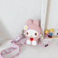 thumbnail image 1 of Sanrio-Bolso de hombro de silicona con dibujos animados para niñas y niños, juguetes de peluche de Hello Kitty, My Melody, monedero suave, 2022, 1 of 4