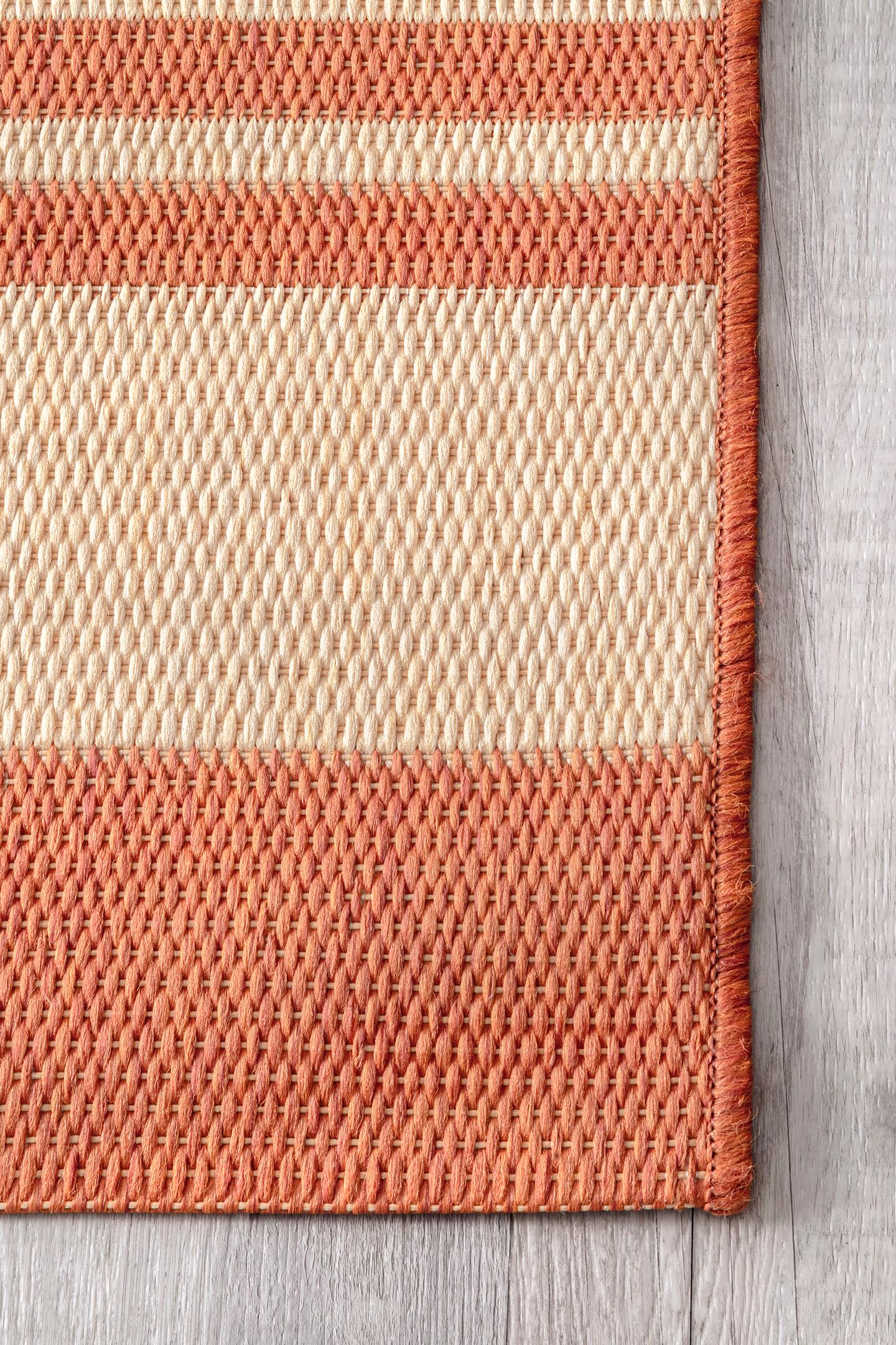 nuLOOM Heidi Multi Striped Indoor/Outdoor Area Rug, 8', Terracotta - image 3 of 4