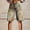 Khaki, variant on Flare Denim Shorts for Women Wide Leg Denim Shorts Woman Vintage Floral Print High Waisted Straight Stretch Pants with Pockets, Gold, XL