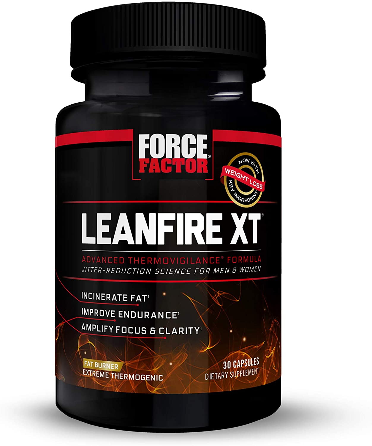 Force Factor LeanFire XT Thermogenic Fat Burner Supplement for Men and