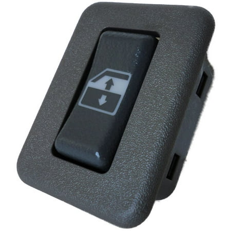 Passenger Rear Window Switch - Chevrolet Suburban Rear Passenger Power Window Switch 1996-2000 (Gray Bezel) (1996 1997 1998 1999 2000) (electric control panel lock button auto driver passenger door)