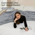 thumbnail image 4 of Dosaele Full-Size 72x84 Inches Electric Heated Blanket - Enjoy 4 Heat Levels  10-Hour Auto Shut-Off  Overheat Protection  and Machine Washable Convenience - Soft  Cozy  and Safe Gray Blan, 4 of 5