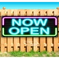 thumbnail image 1 of Now Open 13 oz Vinyl Banner With Metal Grommets, 1 of 4