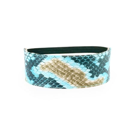

Turquoise Snakeskin Shoe Accessory