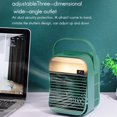 thumbnail image 5 of Ventilador enfriador de aire, mini aire acondicionado de escritorio con luz nocturna, mini ventilador USB multifunción, ventilador de enfriamiento, verde, 5 of 5