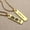 Gold, variant on Laser Engraving And Image Carving Necklace Made Of Titanium Steel