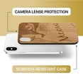 thumbnail image 6 of Case Yard Wooden Case Outside Soft TPU Silicone, Slim Fit Shockproof Wood Protective Phone Cover for Girls Boys Men and Women, Supports Wireless Charging Meow Design case for iPhone-XS-Max, 6 of 7