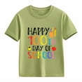 thumbnail image 7 of GUNIA Kids Toddler Boys Shirts Graphic Short Sleeve Crewneck Casual Basic T-Shirt Tees Summer Tops For Boy Youth 2-13 Years Army Green, 7 of 7