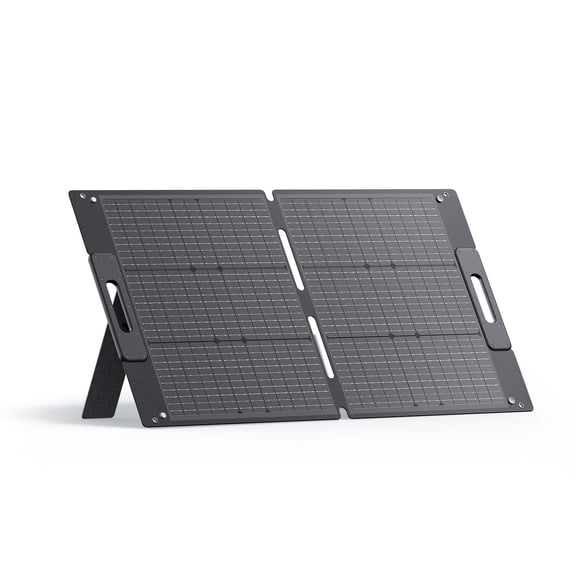 BLUETTI Solar Panel 100W for Portable Power Station EB3A AC2A AC70 AC180 Elite 200 V2 Foldable Solar Charger with Adjustable Kickstands for RV, Camping, Blackout