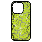 CASETiFY Impact Case for MagSafe for iPhone 15 Pro Acid Smiles Neon Green