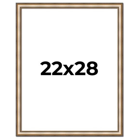 22x28 1.75" 'Prima" Silver Contemporary Wood Frame - Great for Posters, Photos, Art Prints, Mirror,