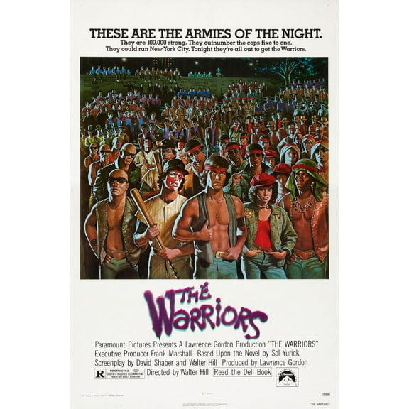 Warriors Movie Poster 24Inx36In Poster Entertainment Decor Art Poster 24x36 Unframed, Age: Adults, Rectangle Best Posters