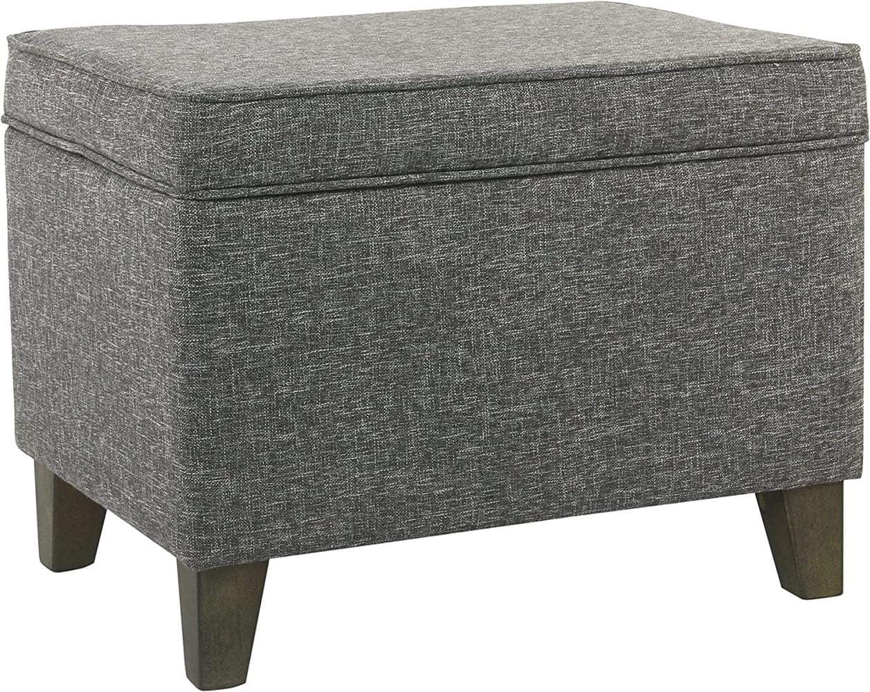 LAKeyen Home Decor Medium Square Storage Ottoman with Hinged Lid
