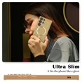 thumbnail image 2 of Funda para teléfono Newseego Galaxy S23 ultra magnética con purpurina dorada, 2 of 7
