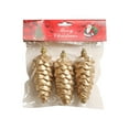 thumbnail image 1 of Christmas Tree Decorations Plastic Christmas Tree Golden Plastic Tree Decorations Scene Setup Holiday Accent, 1 of 6