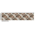 thumbnail image 3 of Ambesonne Vintage Fabric by the Yard Upholstery, Mosaic Retro Floral Print, 5 Yards, Caramel Taupe and Dark Tan, 3 of 5