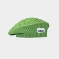 thumbnail image 4 of MANHUJI Boinas Para Mujer Men Womens Autumn And Winter Square Pile Hat Lattice Pile Of Hats Retro Warm Fashion Hat Painters Hat (Green,One Size), 4 of 4