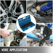 VEVOR Automotive Specialty Parts Socket Assortment 1/2 Inches for Trucks, RVs, other heavy‑duty vehicles, 19 Pieces