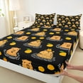 thumbnail image 3 of Manfei Cute Capybara Twin Sheet Sets,Cartoon Ocean Animal Twin Fitted Sheet,Brown Black Flat Sheet For Girls Boys,Microfiber Bedroom Decor,3pcs, 3 of 7