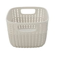 thumbnail image 5 of Simplify 4 Pack 2-Tone Plastic Decorative Small 9x7x5inch Storage Basket in Ivory, 5 of 5