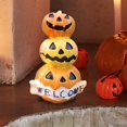thumbnail image 6 of EUDIDV Halloween Figurines Halloween Pumpkin Statue Home Yard Decoration Creepy Tabletop Decor, 6 of 7
