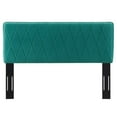 thumbnail image 6 of Headboard, Twin Size, Velvet, Teal Blue, Modern Contemporary Urban Design, Bedroom Master Guest Suite, 6 of 10