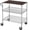 30“L Chrome, variant on 3 Tier Heavy Duty Commercial Grade Utility Cart with Wood Top, Wire Rolling Cart with Wheels and Handle Bar, Kitchen Carts on Wheels, 18x36x35.4 H Metal Cart with 600 LBS Capacity, Chrome