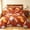 Dark Brown, variant on Bleum Cade 3 Pieces Fall Pumpkin Queen Quilt Set ,Autumn Harvest Maple Leaves Bedding Set,Soft Lightweight Thanksgiving Decor Coverlet Set for Queen Bed,(Brown,90"x 90")