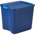 thumbnail image 1 of Sterilite 26 Gallon Storage Tote Container Box with Latch and Carry Lid, Blue, 1 of 2