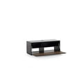 thumbnail image 4 of SONOROUS Studio ST-110B Wood and Glass TV Stand with Hidden Wheels for Sizes up to 65" (Modern Design with 4 Shelves For Your Audio/Video Components and Consoles, Comes with I/R Repeater)-Walnut Cover, 4 of 5