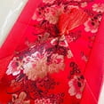 thumbnail image 6 of Christmas Table Runner,13"(W) ×79"(L) Red Table Runner with Red Peony and Tassels,Kitchen/Christmas Party/Decor ,Dining,Classical Style,Soft & Thick, 6 of 6