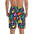 thumbnail image 4 of Lsque Colorful Air Balloons1 Mens Sleep Pajama Shorts,Short Pajama Pants, Cotton Ultra-Soft Knit-XX-Large, 4 of 9